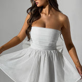 Vestido Mini Katrina - Brilho Marfim
