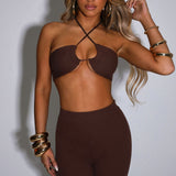 Kyana Crop - Chocolate