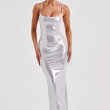 Vestido Maxi Kyranni - Prata