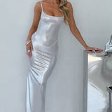 Vestido Maxi Kyranni - Prata