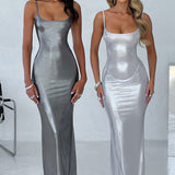 Vestido Maxi Kyranni - Prata