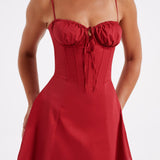Vestido Lacey Mini - Vermelho