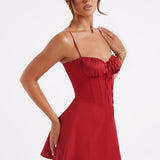 Vestido Lacey Mini - Vermelho
