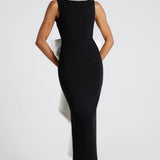 Vestido Lana Midaxi - Preto/Branco