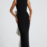 Vestido Lana Midaxi - Preto/Branco