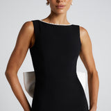 Vestido Lana Midaxi - Preto/Branco