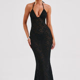 Vestido Maxi Leilina - Preto