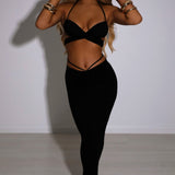 Saia Maxi Leticia - Preta