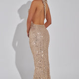 Vestido Maxi Lorena - Forrado em Ouro