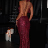 Vestido Maxi Lorena - Forro Vinho