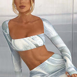 Top Lucianna - Estampa Cinza Haze