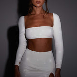 Top Lucianna - Brilho Marfim