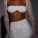 Saia Mini Maisie - Brilho Marfim