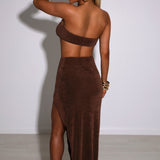 Saia Maxi Malia - Chocolate