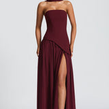 Vestido Maxi Maliyah - Verniz Cereja