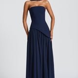 Vestido Maxi Maliyah - Marinho