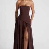 Vestido Maxi Maliyah - Marrom Ameixa