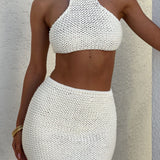 Top Margot Halter - Marfim