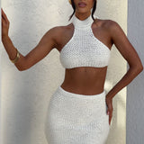 Top Margot Halter - Marfim