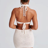 Top Margot Halter - Marfim