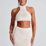 Top Margot Halter - Marfim