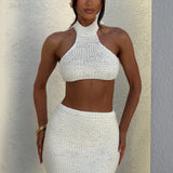 Top Margot Halter - Marfim