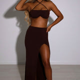 Saia Maxi Mariana - Chocolate