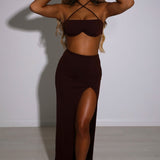 Saia Maxi Mariana - Chocolate