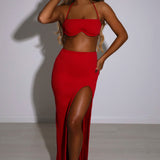 Saia Maxi Mariana - Vermelha