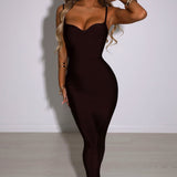 Vestido Maxi Bandage Mayra - Chocolate