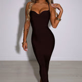 Vestido Maxi Bandage Mayra - Chocolate