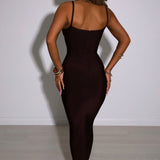 Vestido Maxi Bandage Mayra - Chocolate
