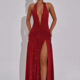 Vestido Maxi Melania - Vermelho Brilhante