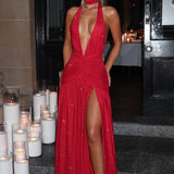 Vestido Maxi Melania - Vermelho Brilhante