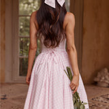 Laço Mitzi - Gingham Rosa