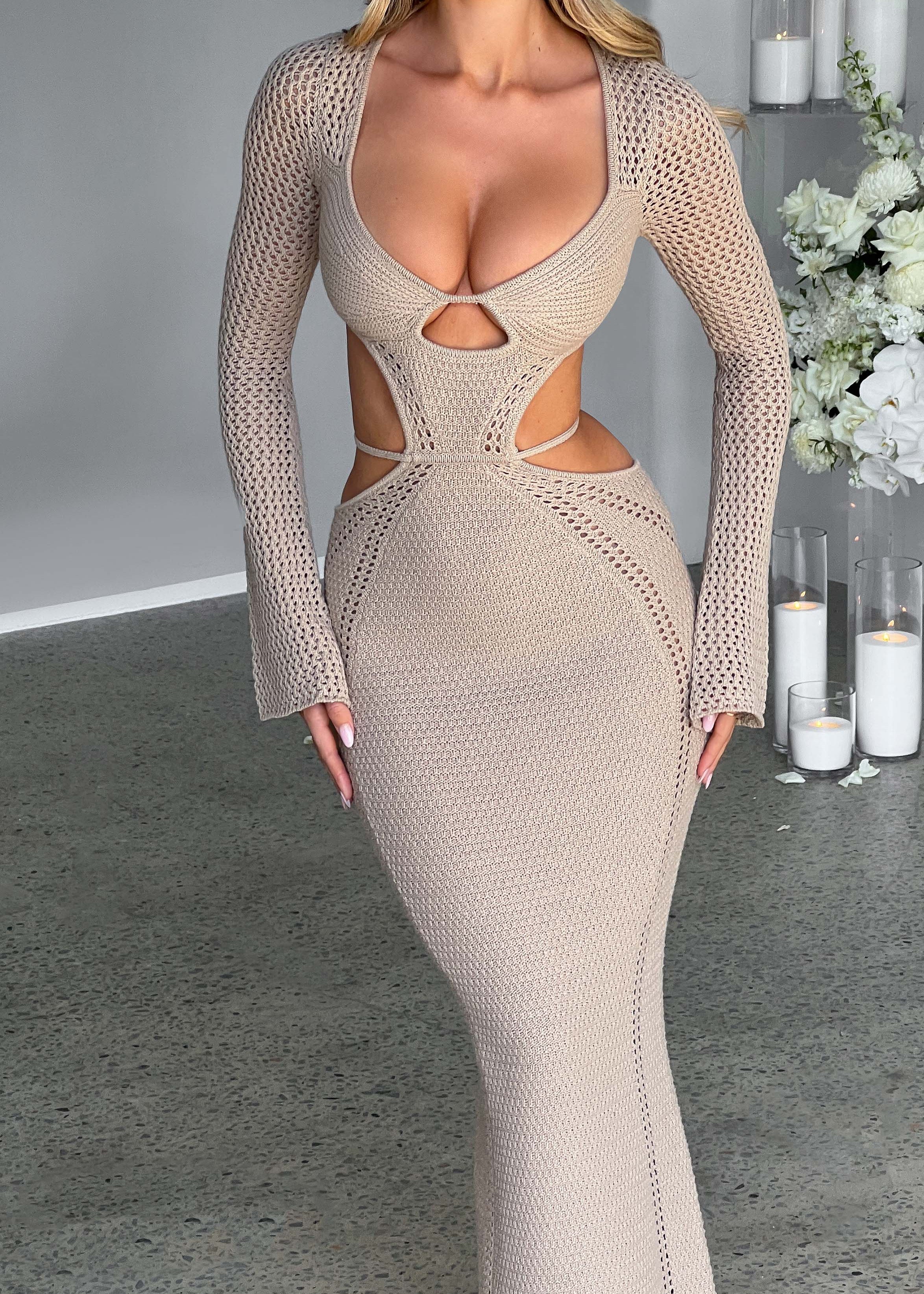 Vestido Maxi Nadine - Bege