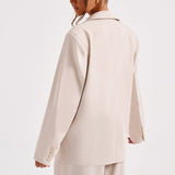 Jaqueta de Terno Oversized Noa - Bege