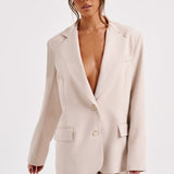 Jaqueta de Terno Oversized Noa - Bege