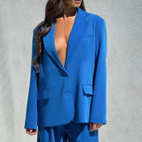 Jaqueta Blazer Oversized Noa - Azul