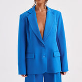Jaqueta Blazer Oversized Noa - Azul
