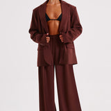 Jaqueta Blazer Oversized Noa - Marrom