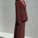 Jaqueta Blazer Oversized Noa - Marrom