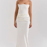 Madalena - Vestido de cetim