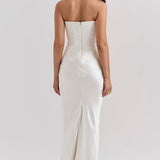 Madalena - Vestido de cetim