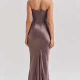 Madalena - Vestido de cetim