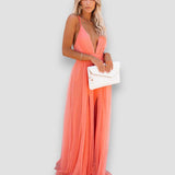 VESTIDO LORE ELEGANTE COM DECOTE EM V