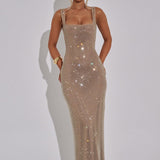 Vestido Maxi Petra - Dourado