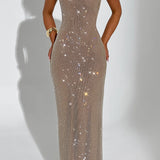 Vestido Maxi Petra - Dourado