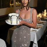 Vestido Maxi Petra - Prata