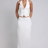 Saia Maxi Piper - Marfim